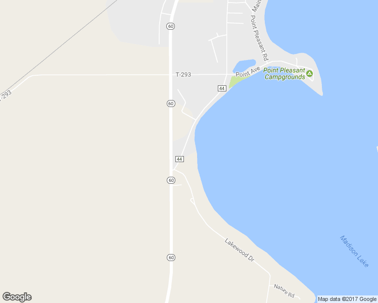 map of restaurants, bars, coffee shops, grocery stores, and more near 1145 Park Road in Madison Lake