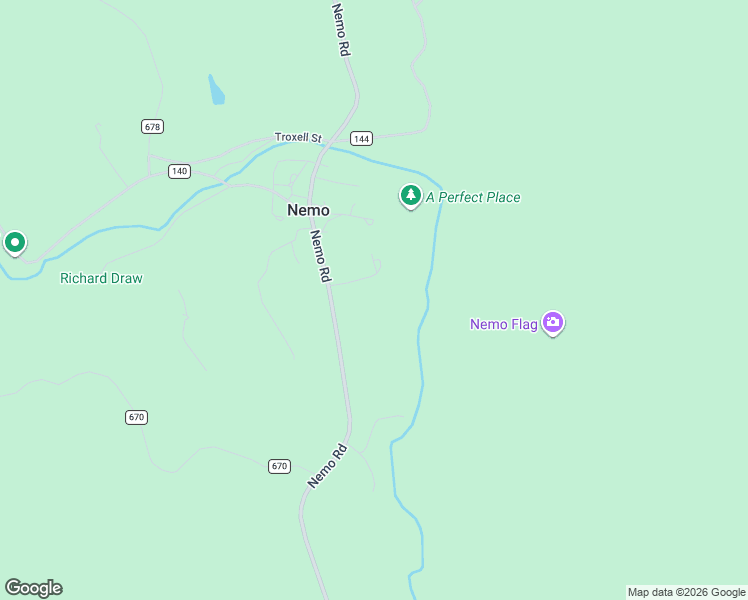 map of restaurants, bars, coffee shops, grocery stores, and more near 12762 Nemo Road in Nemo