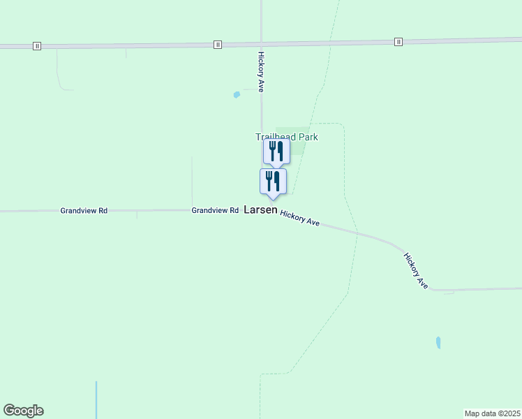 map of restaurants, bars, coffee shops, grocery stores, and more near in Larsen