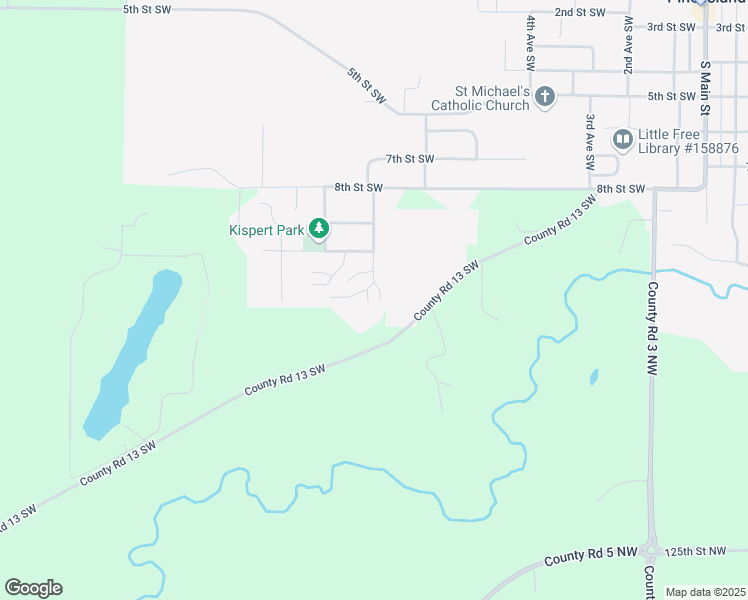 map of restaurants, bars, coffee shops, grocery stores, and more near 1032 Amanda Court Southwest in Pine Island