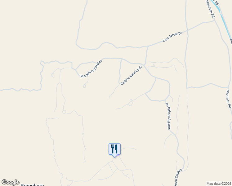 map of restaurants, bars, coffee shops, grocery stores, and more near 65856 Sage Canyon Court in Bend