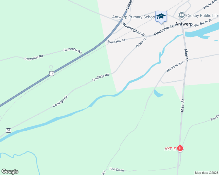 map of restaurants, bars, coffee shops, grocery stores, and more near 37020 Coolidge Road in Antwerp