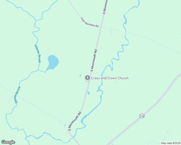 map of restaurants, bars, coffee shops, grocery stores, and more near 191 South Monmouth Road in Monmouth