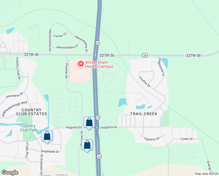 map of restaurants, bars, coffee shops, grocery stores, and more near 250 North Augusta Court in Mankato
