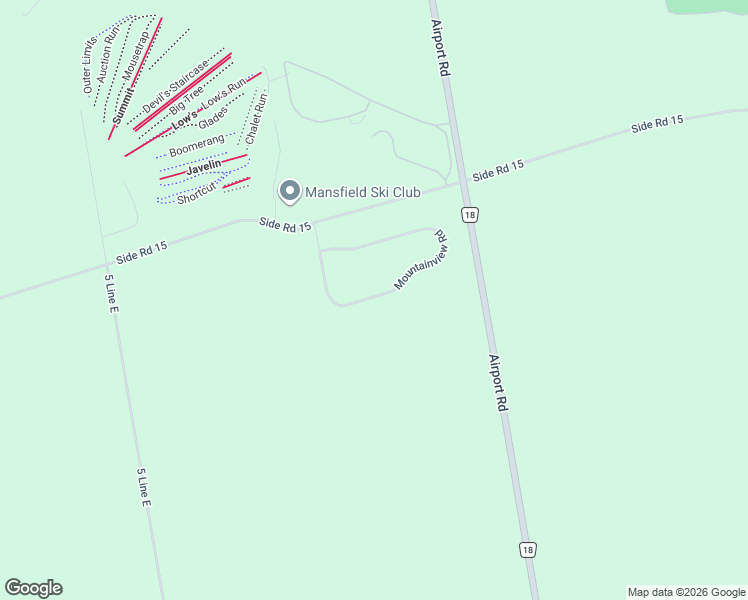 map of restaurants, bars, coffee shops, grocery stores, and more near in Dufferin County