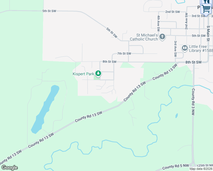 map of restaurants, bars, coffee shops, grocery stores, and more near 724 Morgan Court Southwest in Pine Island