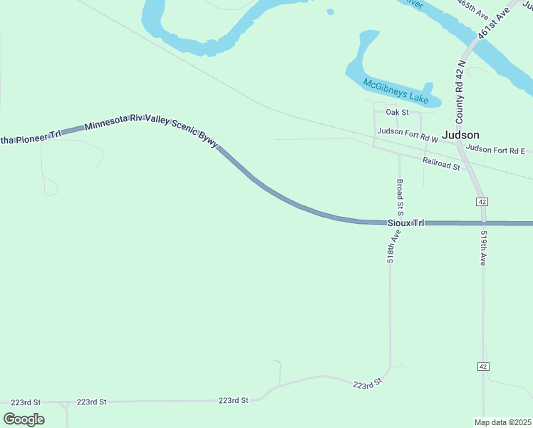 map of restaurants, bars, coffee shops, grocery stores, and more near 51597 Minnesota 68 in Lake Crystal