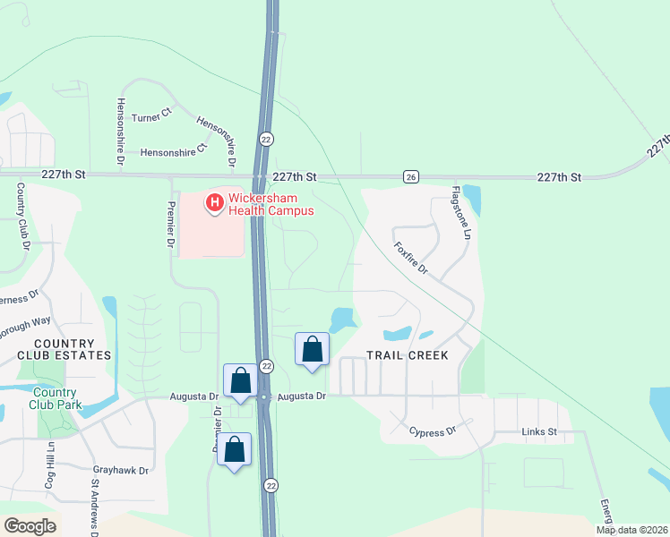 map of restaurants, bars, coffee shops, grocery stores, and more near 250 North Augusta Court in Mankato