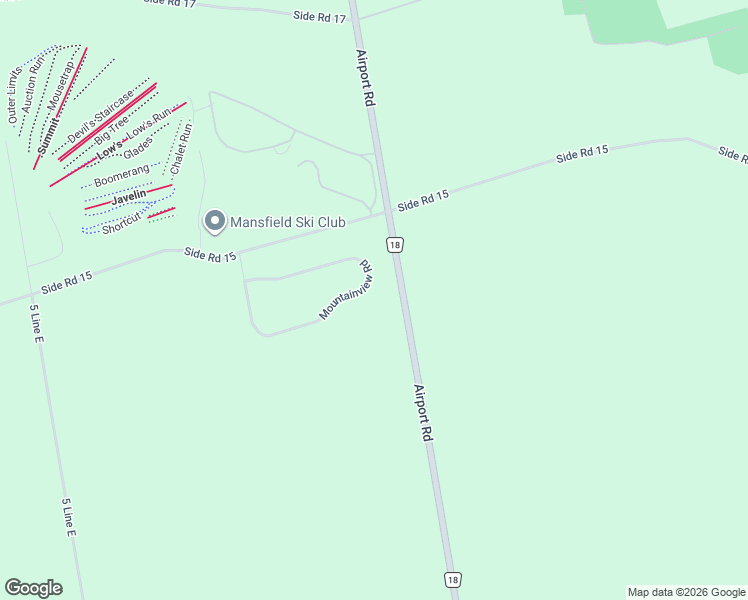 map of restaurants, bars, coffee shops, grocery stores, and more near 30 Mountainview Road in Mulmur