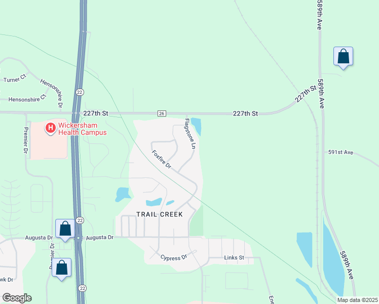 map of restaurants, bars, coffee shops, grocery stores, and more near 112 Flagstone Lane in Mankato