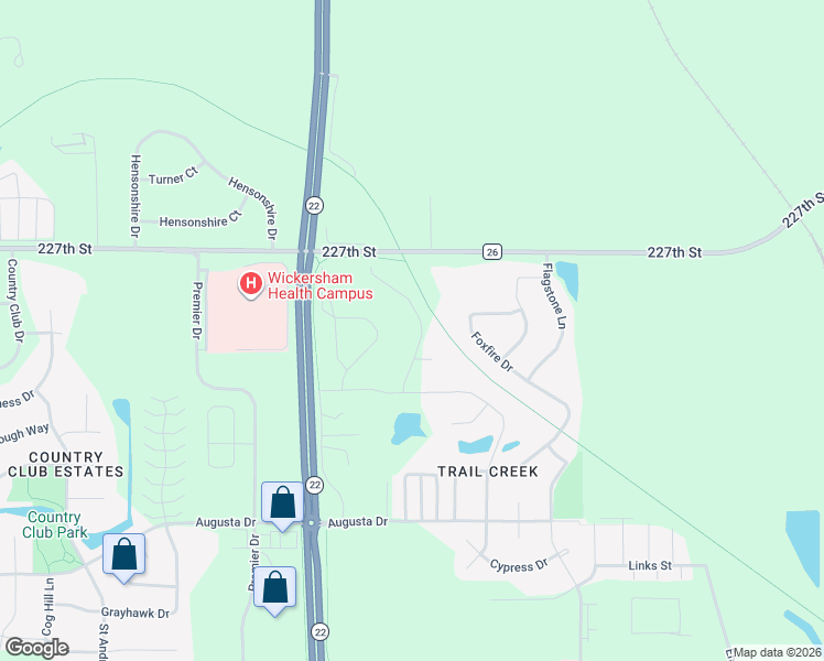 map of restaurants, bars, coffee shops, grocery stores, and more near 128 Foxfire Drive in Mankato