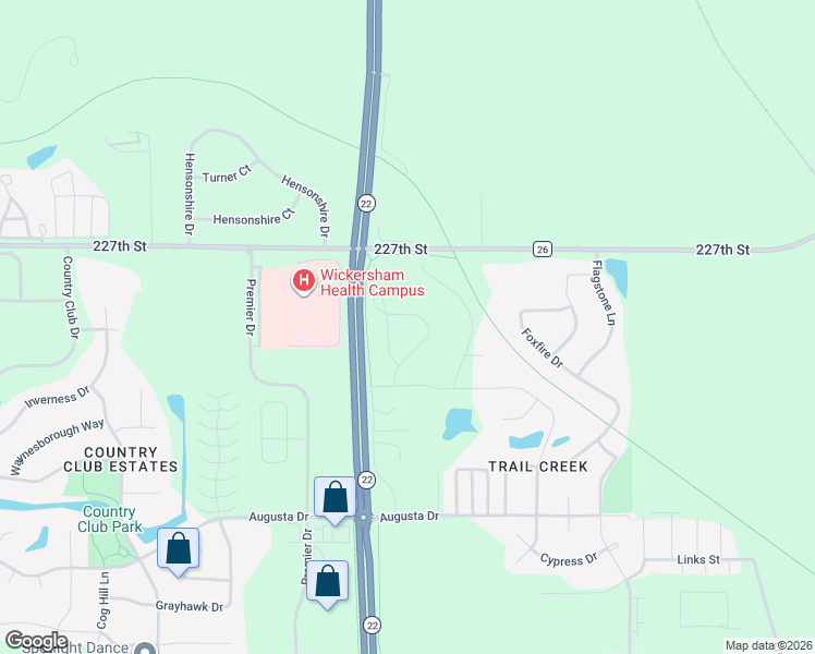 map of restaurants, bars, coffee shops, grocery stores, and more near 290 North Augusta Court in Mankato