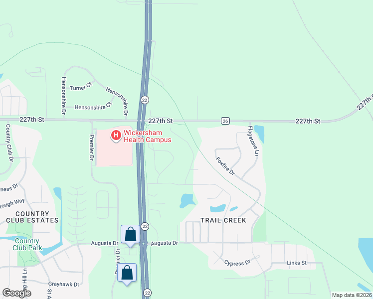 map of restaurants, bars, coffee shops, grocery stores, and more near 58349 227th Street in Mankato