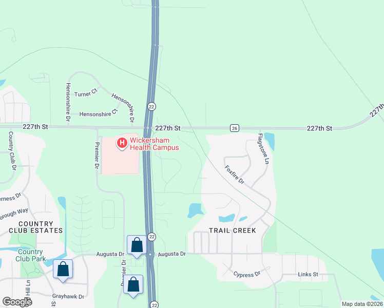 map of restaurants, bars, coffee shops, grocery stores, and more near 58349 227th Street in Mankato