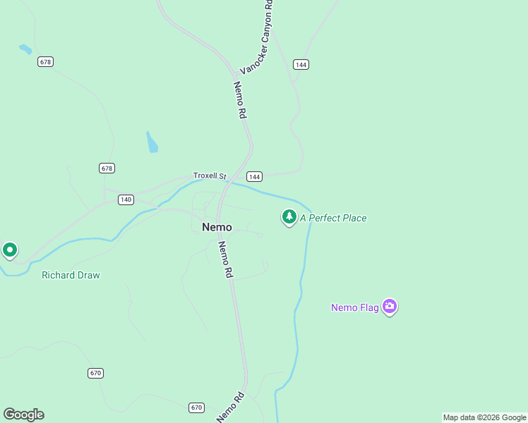 map of restaurants, bars, coffee shops, grocery stores, and more near 12716 Nemo Road in Nemo