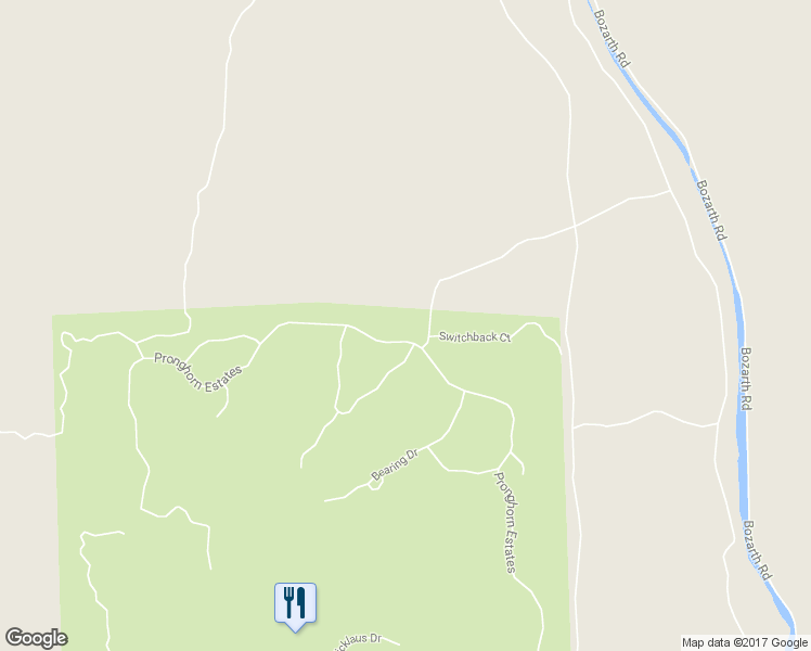 map of restaurants, bars, coffee shops, grocery stores, and more near 66100 Pronghorn Estates in Bend