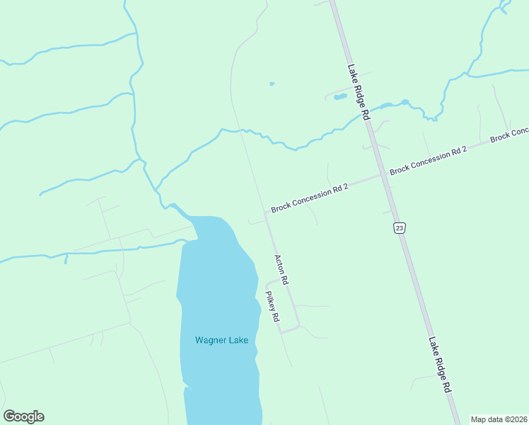 map of restaurants, bars, coffee shops, grocery stores, and more near Acton Road in Regional Municipality of Durham