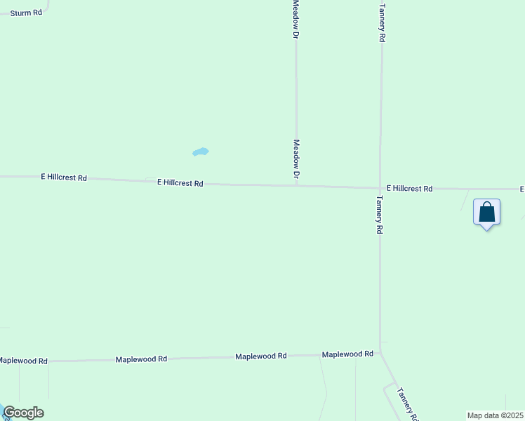 map of restaurants, bars, coffee shops, grocery stores, and more near 4007 East Hillcrest Road in Two Rivers