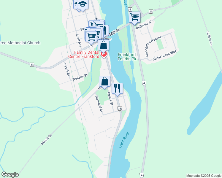 47 Centre Street, Quinte West ON Walk Score