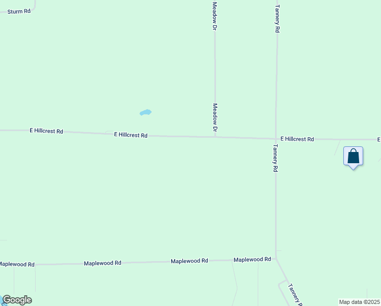map of restaurants, bars, coffee shops, grocery stores, and more near 4007 East Hillcrest Road in Two Rivers
