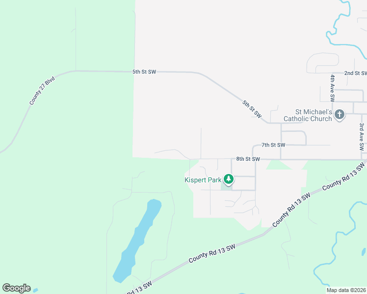 map of restaurants, bars, coffee shops, grocery stores, and more near 800 8th Street Southwest in Pine Island