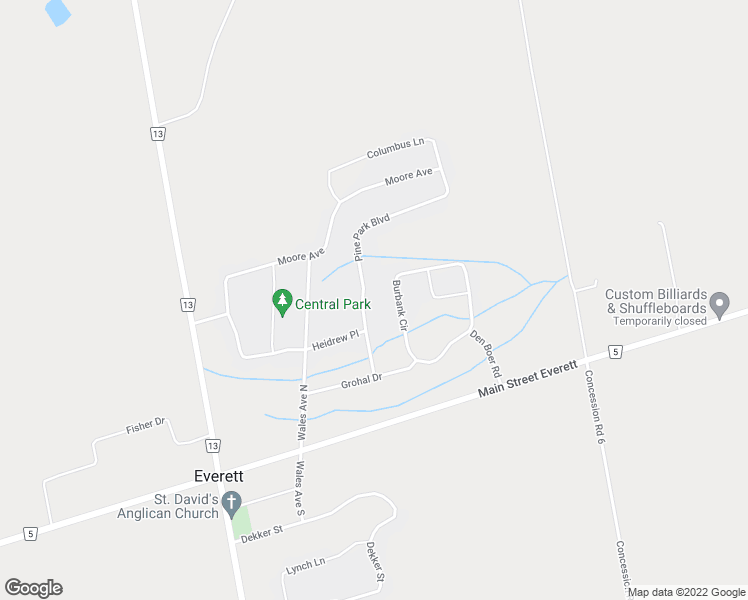 map of restaurants, bars, coffee shops, grocery stores, and more near 19 Pine Park Boulevard in Everett