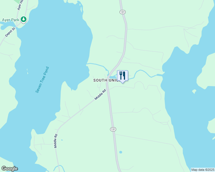 map of restaurants, bars, coffee shops, grocery stores, and more near 630 South Union Road in Union