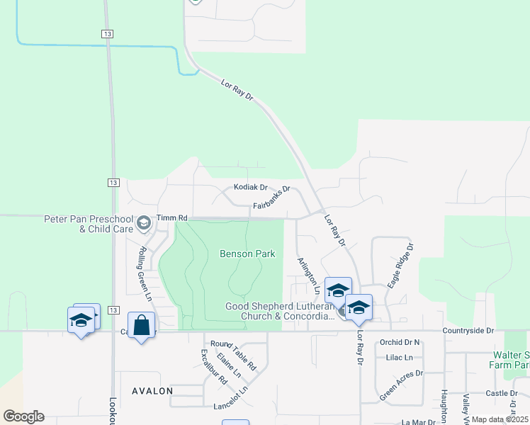 map of restaurants, bars, coffee shops, grocery stores, and more near 11 Juneau Court in North Mankato