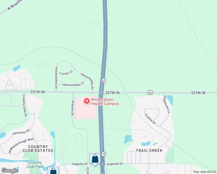 map of restaurants, bars, coffee shops, grocery stores, and more near 58336 227th Street in Mankato