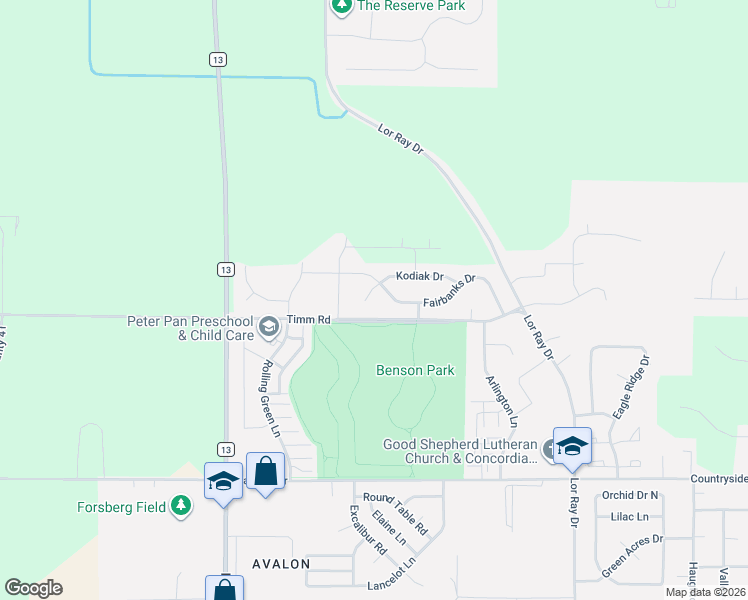map of restaurants, bars, coffee shops, grocery stores, and more near 2243 Kodiak Drive in North Mankato