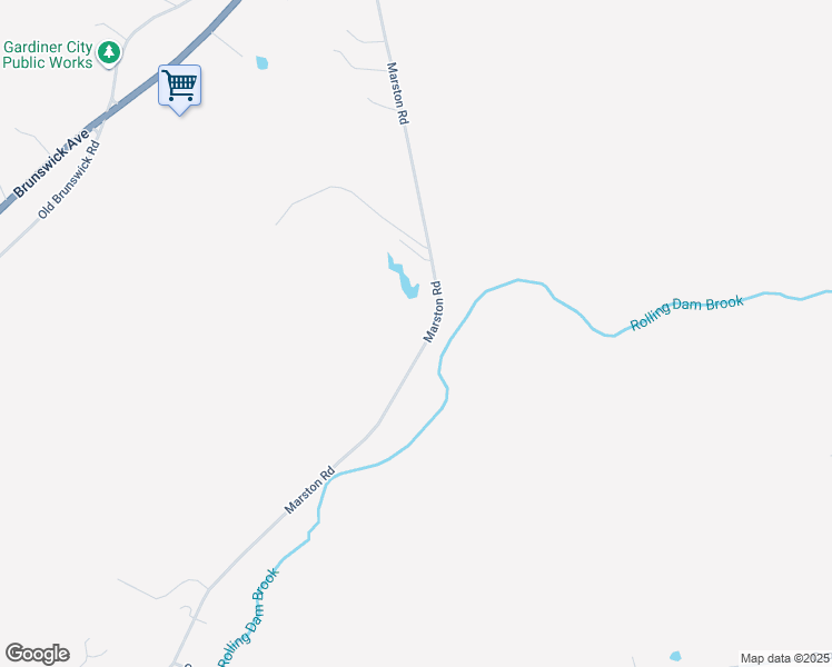 map of restaurants, bars, coffee shops, grocery stores, and more near 195 Marston Road in Gardiner