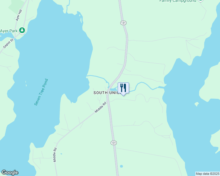 map of restaurants, bars, coffee shops, grocery stores, and more near 630 South Union Road in Union