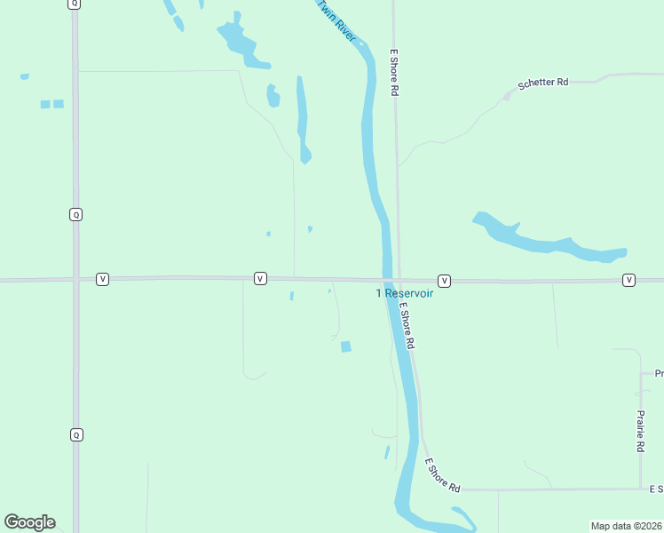 map of restaurants, bars, coffee shops, grocery stores, and more near 1600 County Road V in Two Rivers