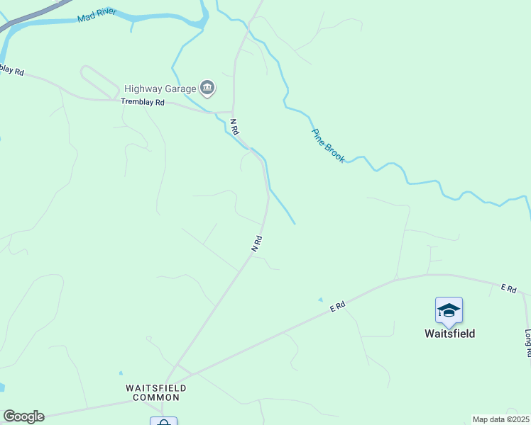 map of restaurants, bars, coffee shops, grocery stores, and more near 552 North Road in Waitsfield