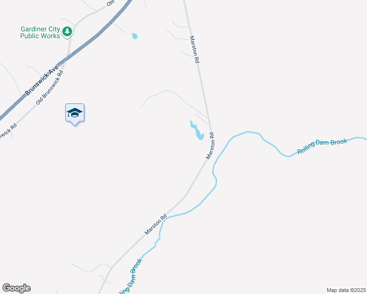 map of restaurants, bars, coffee shops, grocery stores, and more near 195 Marston Road in Gardiner