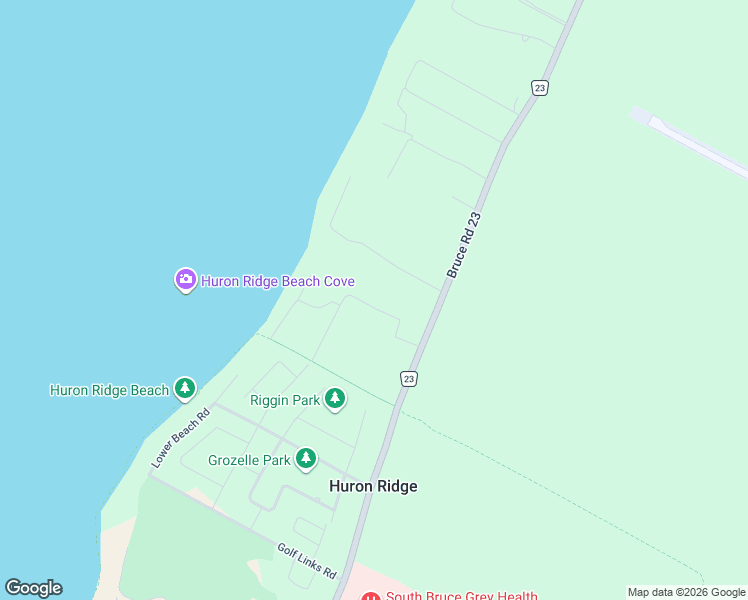 map of restaurants, bars, coffee shops, grocery stores, and more near 2-54 Ross Ln in Kincardine