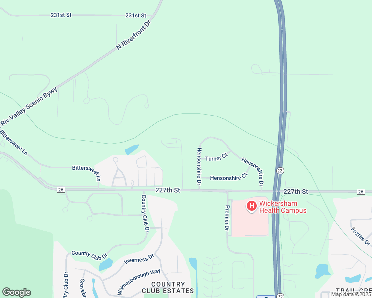map of restaurants, bars, coffee shops, grocery stores, and more near 180 Hensonshire Drive in Mankato