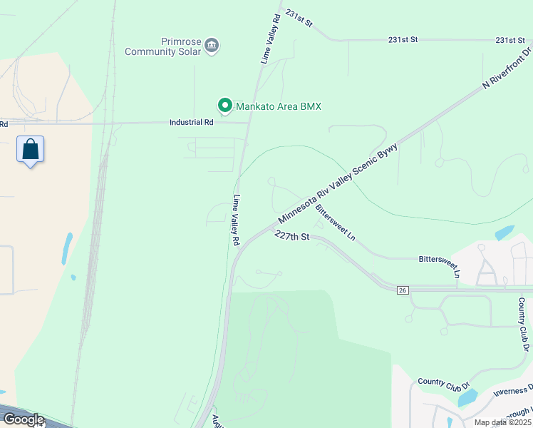 map of restaurants, bars, coffee shops, grocery stores, and more near 280 Jo Ray Drive in Mankato