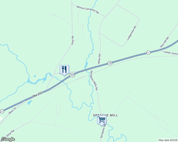 map of restaurants, bars, coffee shops, grocery stores, and more near 964 U.S. 202 in Greene