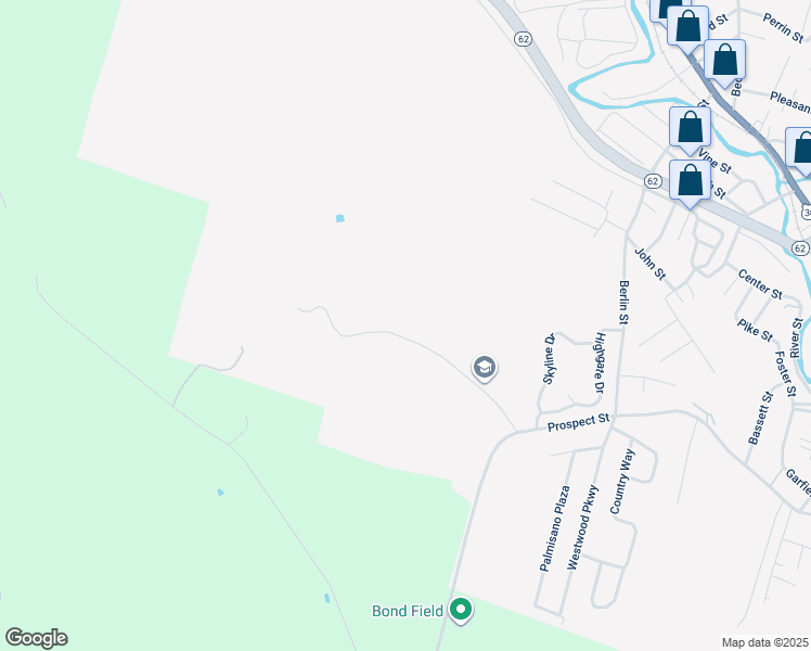 map of restaurants, bars, coffee shops, grocery stores, and more near 131 Bailey Street in Barre
