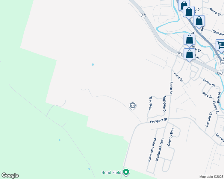 map of restaurants, bars, coffee shops, grocery stores, and more near 131 Bailey St in Barre