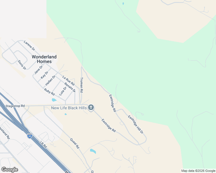 map of restaurants, bars, coffee shops, grocery stores, and more near 6802-7098 Eastridge Road in Blackhawk