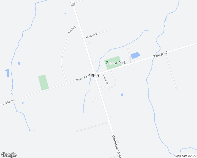 map of restaurants, bars, coffee shops, grocery stores, and more near 12913 Durham Regional Road 39 in Zephyr