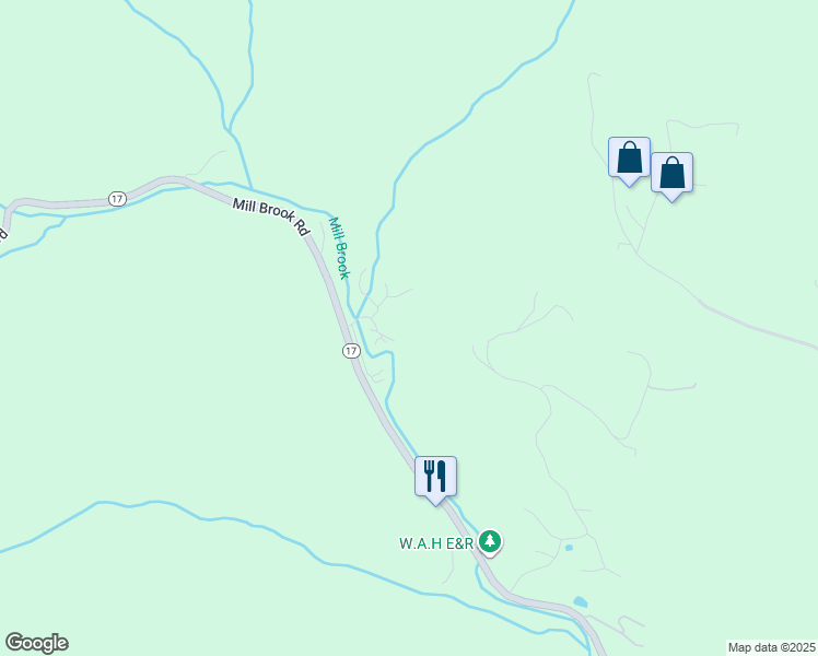 map of restaurants, bars, coffee shops, grocery stores, and more near 4636 Battleground Road in Waitsfield