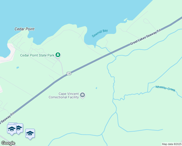 map of restaurants, bars, coffee shops, grocery stores, and more near 36788 Route 12E in Clayton