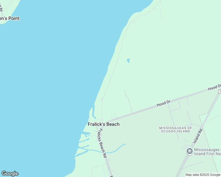 map of restaurants, bars, coffee shops, grocery stores, and more near 369 Fralicks Beach Road in Port Perry