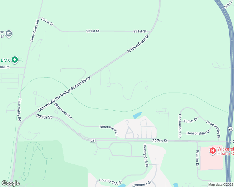 map of restaurants, bars, coffee shops, grocery stores, and more near 125 Kestrel Drive in Mankato