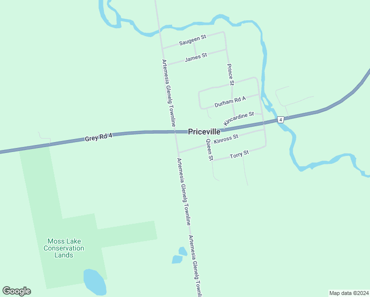 map of restaurants, bars, coffee shops, grocery stores, and more near 107 Kinross Street in Priceville