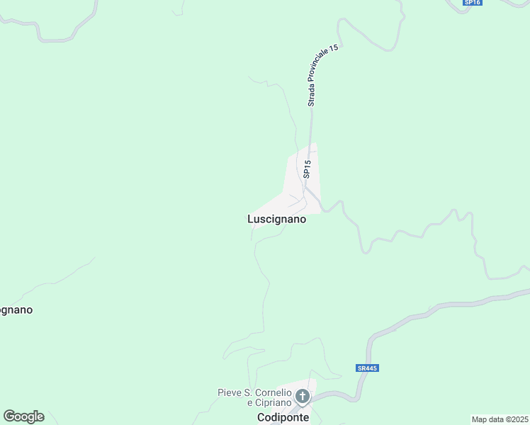 map of restaurants, bars, coffee shops, grocery stores, and more near 15 Località Luscignano in Luscignano