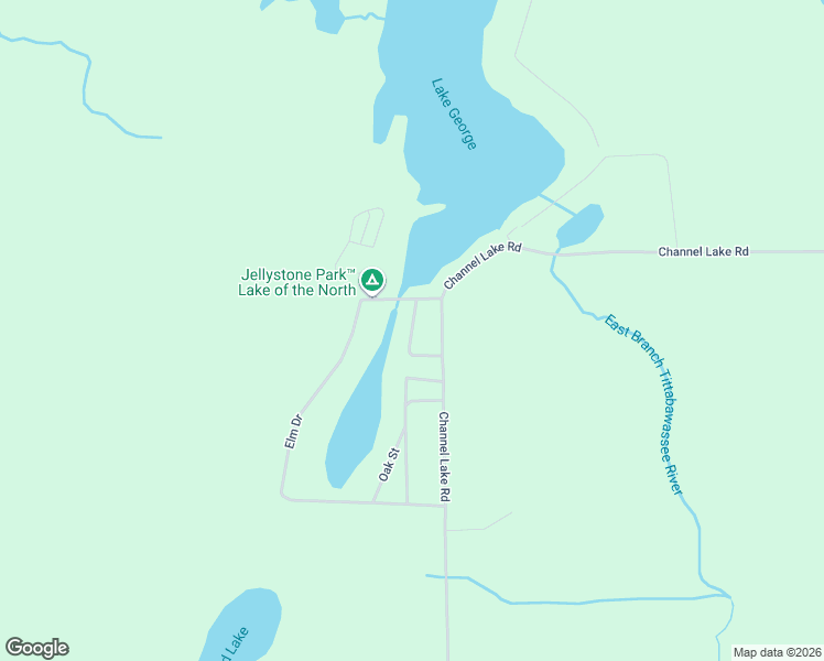 map of restaurants, bars, coffee shops, grocery stores, and more near 4573-4645 Elm Drive in West Branch